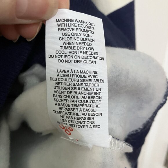 New Champion Rugby Shirt Womens L Navy White Stripe Collegiate Preppy Sweatshirt - Picture 5 of 8